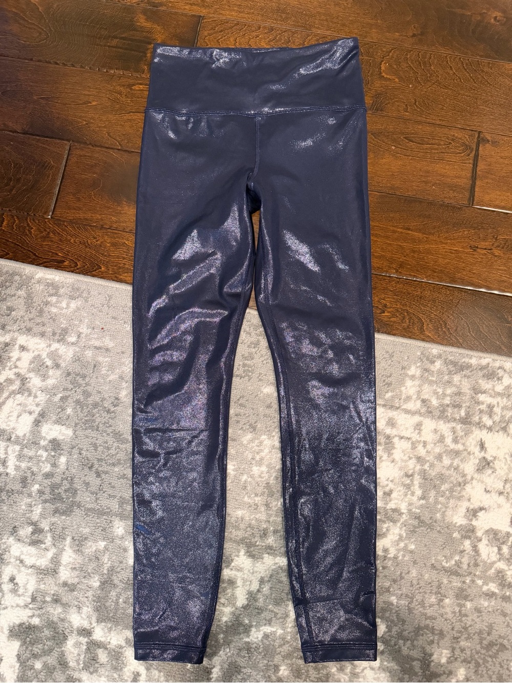 Athleta Elation Shine Navy High-Waist Leggings